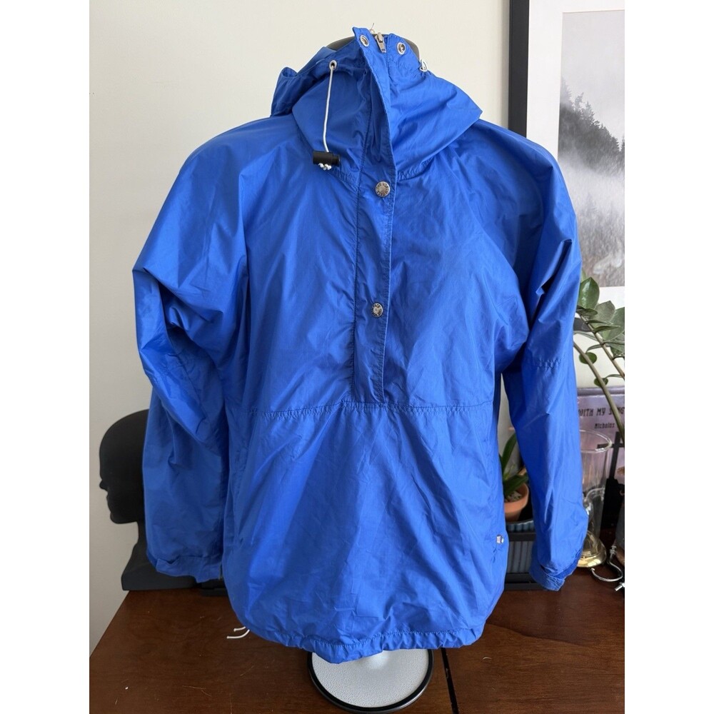VTG 70s The North Face USA Gore-Tex Womenโs Blue Pullover Parka Jacket Medium ๏ฟผ